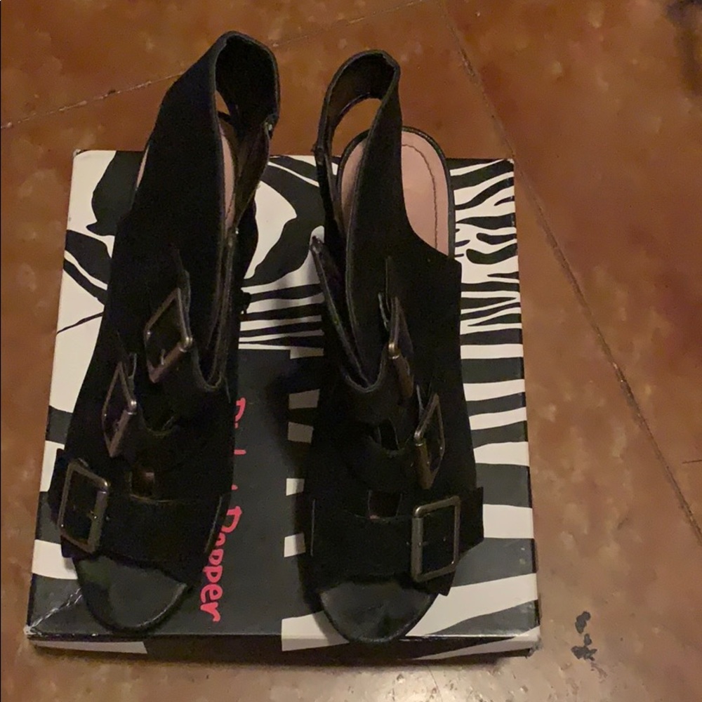 Platform Heels with Buckles